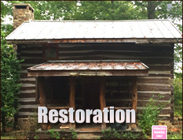 Historic Log Cabin Restoration  Grimesland, North Carolina